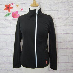 Heidi Klum for New Balance Black Full Zip Jacket Size S Reflective Windstopper